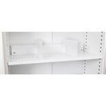 GO STEEL TAMBOUR DOOR CUPBOARD ADDITIONAL SLOTTED SHELF 900MM WHITE CHINA