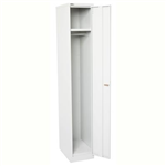 GO STEEL LOCKER 1 DOOR 305 X 455 X 1830MM FLAT PACK SILVER GREY