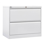 GO LATERAL FILING CABINET 2 DRAWER HEAVY DUTY 705 X 900 X 473MM WHITE CHINA