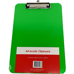 GNS CLIPBOARD ACRYLIC A4 GREEN