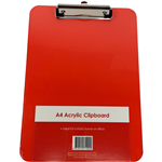 GNS CLIPBOARD ACRYLIC A4 RED