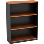 OM OPEN BOOKCASE 900 X 320 X 1200MM CHERRYCHARCOAL