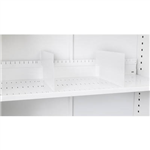 GO STEEL TAMBOUR DOOR CUPBOARD ADDITIONAL SLOTTED SHELF DIVIDERS WHITE CHINA PACK 5