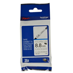 BROTHER HSE221 HEAT SHRINK TUBE TAPE 88MM BLACK ON WHITE