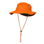 PRIME MOVER MC601 HIVIS HAT COTTON WIDE BRIM ORANGE GREEN 2XL TO 3XL