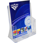 ITALPLAST BROCHURE HOLDER A4 CLEAR