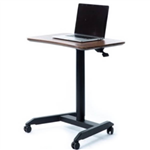 INFINITY PNEUMATIC LECTERN DESK WITH CASTORS 700 X 480MM BLACK