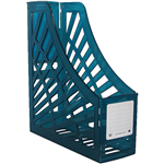 ITALPLAST MAGAZINE STAND TINTED BLUE