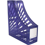 ITALPLAST MAGAZINE STAND TINTED PURPLE