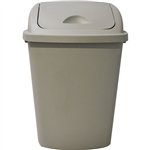 ITALPLAST HEAVY DUTY SWING TOP BIN 58 LITRE GREY