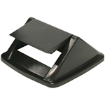 ITALPLAST SWING TOP BIN LID 32 LITRE BLACK