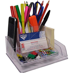 ITALPLAST DESK ORGANISER CLEAR