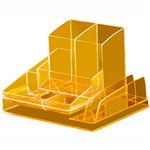 ITALPLAST DESK ORGANISER NEON ORANGE