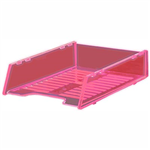 ITALPLAST MULTI FIT DOCUMENT TRAY A4 NEON RED