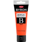 JASART BYRON ACRYLIC PAINT 75ML FLUORO ORANGE