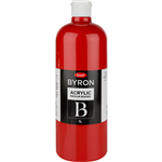 JASART BYRON ACRYLIC PAINT 1 LITRE WARM RED