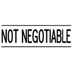 DESKMATE PREINKED MESSAGE STAMP NOT NEGOTIABLE BLACK