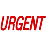 DESKMATE PREINKED MESSAGE STAMP URGENT RED