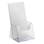 DEFLECTO BROCHURE HOLDER EXTRA CAPACITY FREESTANDING DL CLEAR