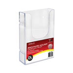 DEFLECTO BROCHURE HOLDER WALL MOUNT LINKING DL CLEAR
