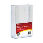 DEFLECTO BROCHURE HOLDER WALL MOUNT DL CLEAR