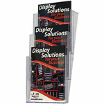 DEFLECTO BROCHURE HOLDER STACKABLE 3POCKET 3TIER A4 CLEAR