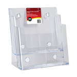 DEFLECTO BROCHURE HOLDER 2TIER A4 CLEAR