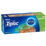 ZIPLOC SANDWICH BAG GRIP N SEAL PACK 100