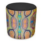 ORANGE DUST SPECTRUM EVA ROUND OTTOMAN 450 X 450 X 450MM ROCK BLACK