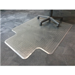 ANCHORMAT DELUXE CHAIRMAT PVC KEYHOLE CARPET 900 X 1220MM CLEAR