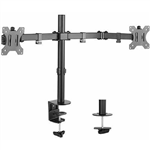 BRATECK DUAL MONITOR DOUBLE JOINT ARTICULATING ARM BLACK