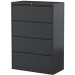 STEELCO LATERAL FILING CABINET 4 DRAWER 1320 X 915 X 463MM GRAPHITE RIPPLE