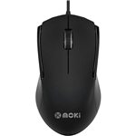 MOKI OPTICAL MOUSE WIRED USB BLACK