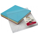 RAINBOW KINDER SHAPES PAPER SQUARE 80GSM DOUBLE SIDED 254MM MATT ASSORTED PACK 360