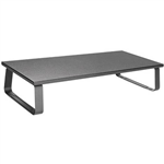 BRATECK TIMBER DESKTOP MONITOR STAND BLACK