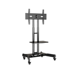 ATDEC ADTVC45 HEIGHT ADJUSTABLE MOBILE TV CART FOR 3265 INCH DISPLAYS BLACK