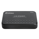 SHINTARO MULTI DEVICE CHARGER 10 USBC BLACK