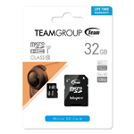 TEAM GROUP MICRO SDHC 32GB CLASS10 UHSI RETAIL W1 ADAPTER  RW MAX 100MBS 20MBS