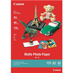 CANON MP101 MATTE PHOTO PAPER 170GSM A3 WHITE PACK 40