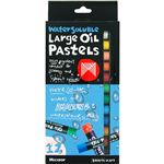MICADOR WATERSOLUBLE LARGE OIL PASTELS ASSORTED PACK 12