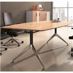 POTENZA BOARDROOM TABLE 2400 X 1200 X 750MM VIRGINIA WALNUT MELAMINE
