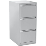 MERCURY FILING CABINET 3 DRAWER 470 X 620 X 1015MM SILVER GREY