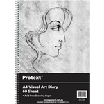 PROTEXT VISUAL ART DIARY WITH PP COVER 110GSM 120 PAGE A4