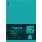 PROTEXT BINDER BOOK RULED 8MM 70GSM 96 PAGE A4 SHEEP ASSORTED