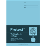 PROTEXT WRITING BOOK DOTTED THIRDS 24MM 70GSM 64 PAGE 330 X 240MM APE ASSORTED