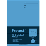 PROTEXT GRAPH BOOK 10MM 48 PAGE DOLPHIN A4 ASSORTED