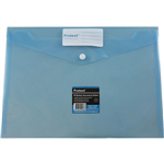 PROTEXT DOCUMENT WALLET WITH BUTTON CLOSURE A4 PP BLUE