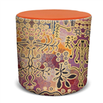 ORANGE DUST SPECTRUM EVA ROUND OTTOMAN 450 X 450 X 450MM GOLDEN ORANGE