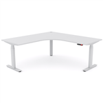 OLG AGILE ELECTRIC TRIPLE 3 COLUMN WORKSTATION RH 1800 X 1800 X 750MM WHITE FRAME WHITE TOP