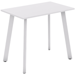 OLG FLARE BAR LEANER 4 LEG WHITE FRAME 1200MM X 750MM WHITE